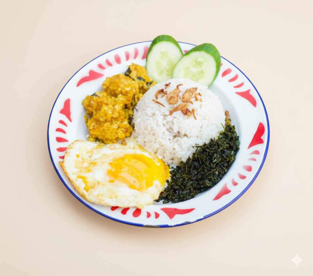 Nasi Ayam Telor Asin
